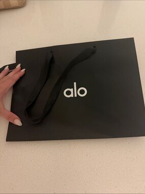 ALO Yoga Black Logo Gift Bag